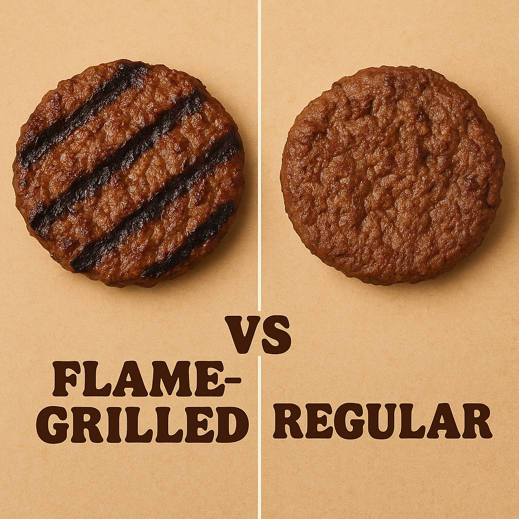 Flame Grilled vs Regular