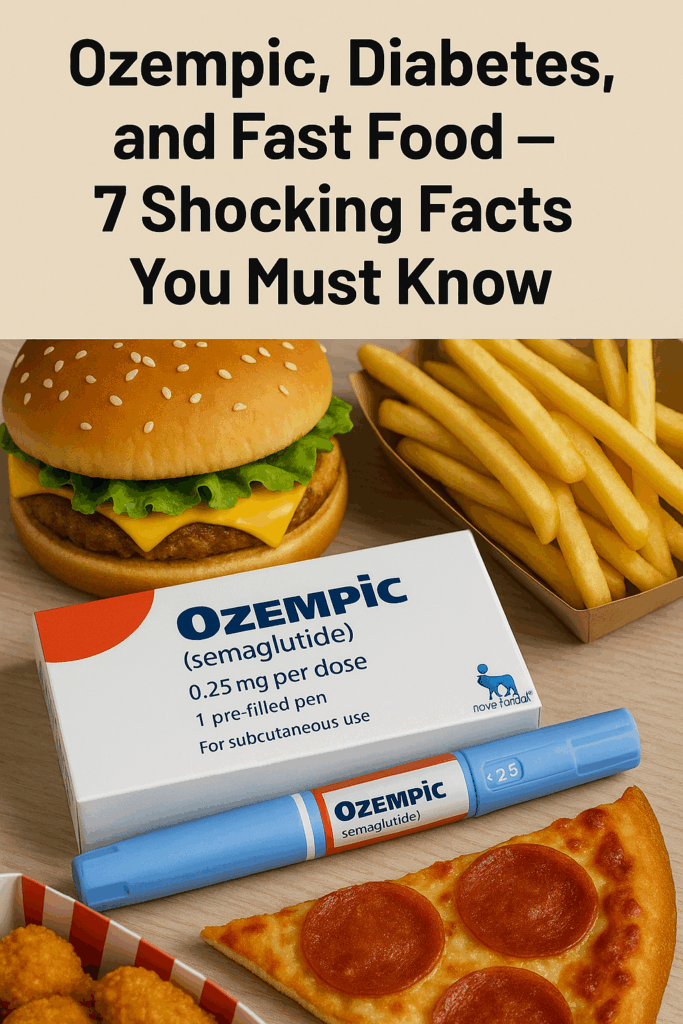 Ozempic Diabetes and Fast Food diet risk chart