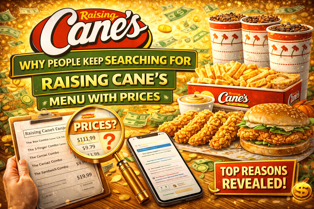 Raising Cane’s Menu With Prices